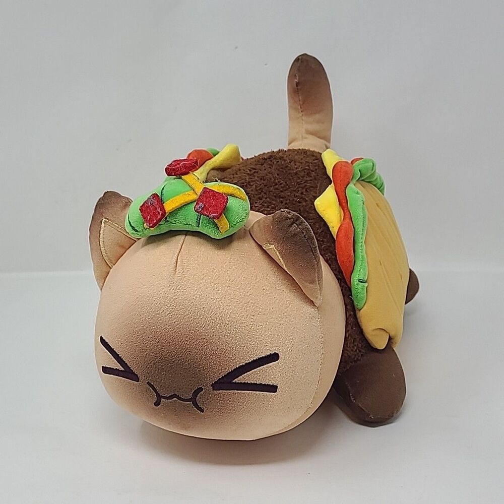 Catface Plush Taco Cat Stuffed Animal By Warren James Toy Hamburger